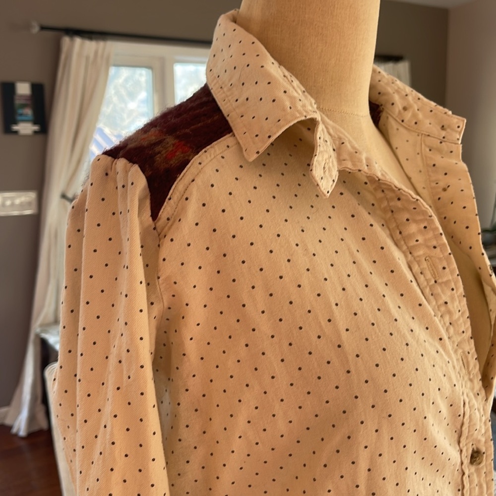 Free People Collared Shirt With Sweater Details